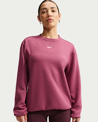 Nike Studio Fleece Sport Women's Dri-FIT Crew-Neck Sweatshirt